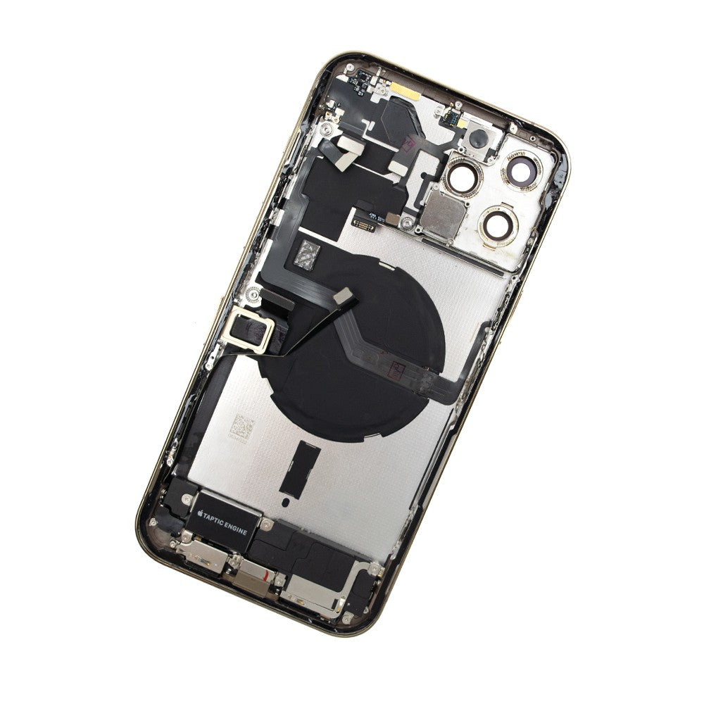 Rear Housing with Full Set Parts for iPhone 12 Pro Max-Gold (Purple) Rear Housing with Full Set Parts for iPhone 12 Pro Max-Gold (Purple)